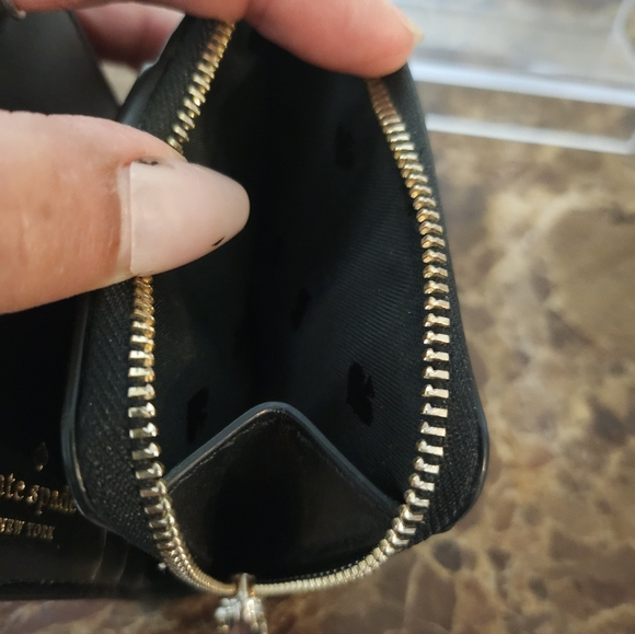 Kate Spade Black Wallet with Colorful Floral Design NWOT - Picture 6 of 15